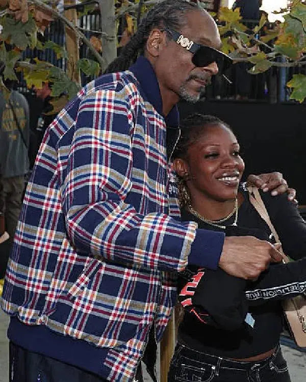 12th Annual TDE Christmas Concert Snoop Dogg Plaid Jacket WorthVee