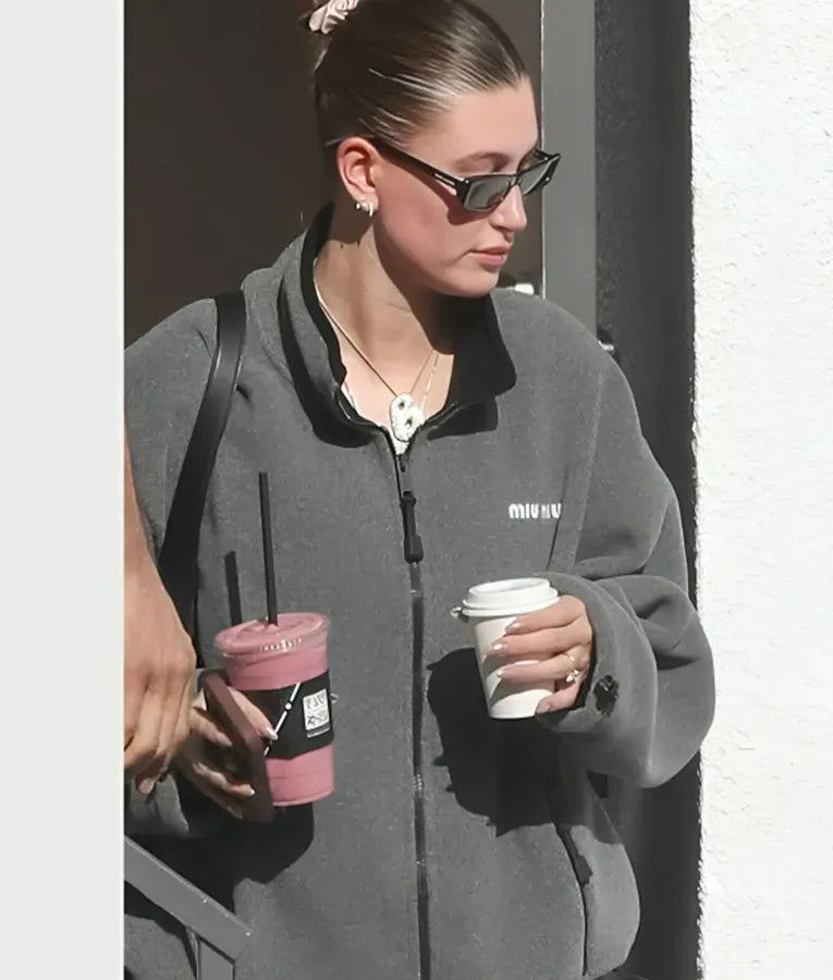 Hailey Bieber Fleece Sweatshirt