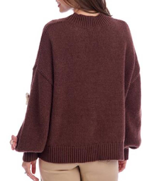 The Neighborhood Beth Behrs Brown Flower Cardigan