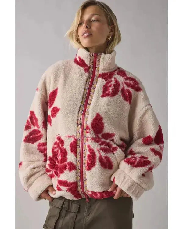 SNL S51 Veronika Slowikowska Floral Zip-Up Jacket WorthVee
