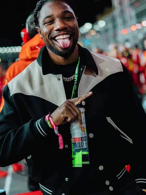 2024 Las Vegas GP Noah Lyles Varsity Jacket WorthVee