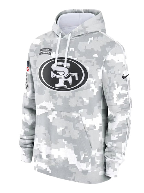 2024 San Francisco 49ers Arctic Camo Salute to Service Hoodie WorthVee