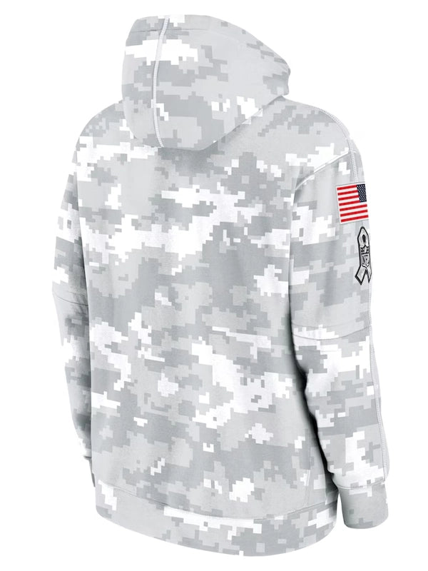 2024 San Francisco 49ers Arctic Camo Salute to Service Hoodie WorthVee