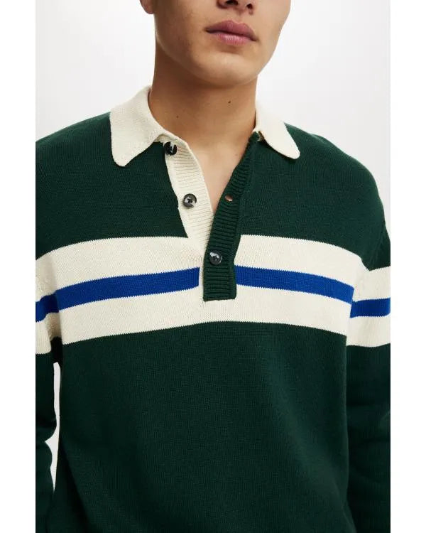 The Burbs 2026 Kapil Talwalkar Green Rugby Polo Shirt