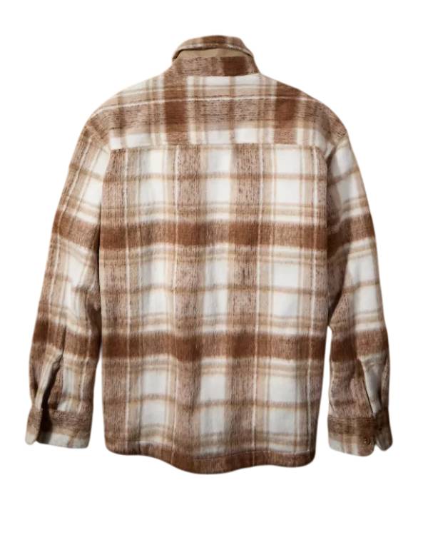 Travis Kelce Heavyweight Plaid Overshirt Clanton Jacket