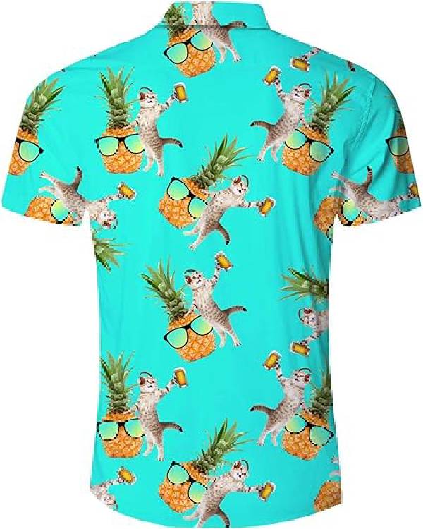 House of Cats Ivo Graham Cat Pineapple Hawaiian Shirt Clanton Jacket