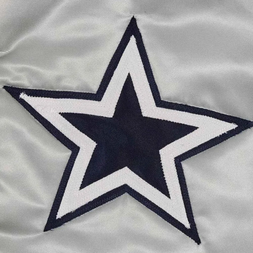 80’s Dallas Cowboys Silver Bomber Jacket WorthVee