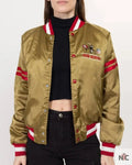 80s San Francisco 49ers Chalk Line Gold Satin Jacket Clanton Jacket