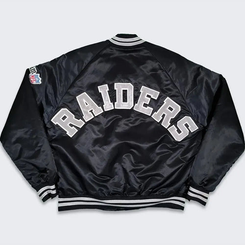 80s Los Angeles Raiders Bomber Varsity Jacket