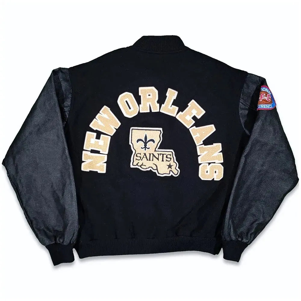 80s New Orleans Saints Varsity Jacket