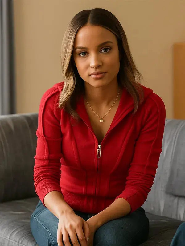 9-1-1 S09 Corinne Massiah Red Jacket WorthVee