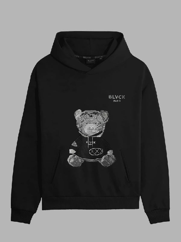 90 Day Diaries S8 Teddy Bear Black Hoodie WorthVee