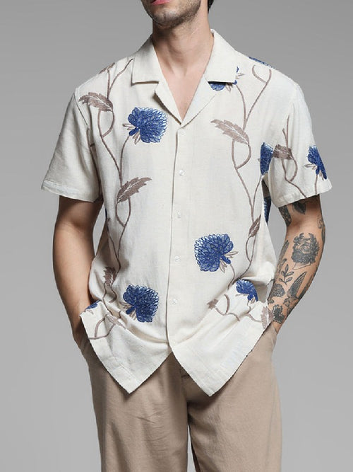 90 Day The Last Resort S3 White Floral Shirt WorthVee