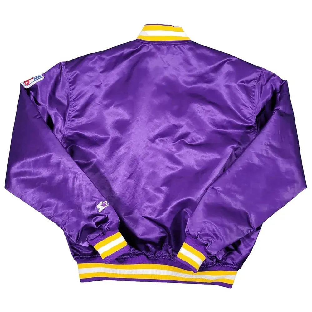 90s Minnesota Vikings Bomber Satin Jacket