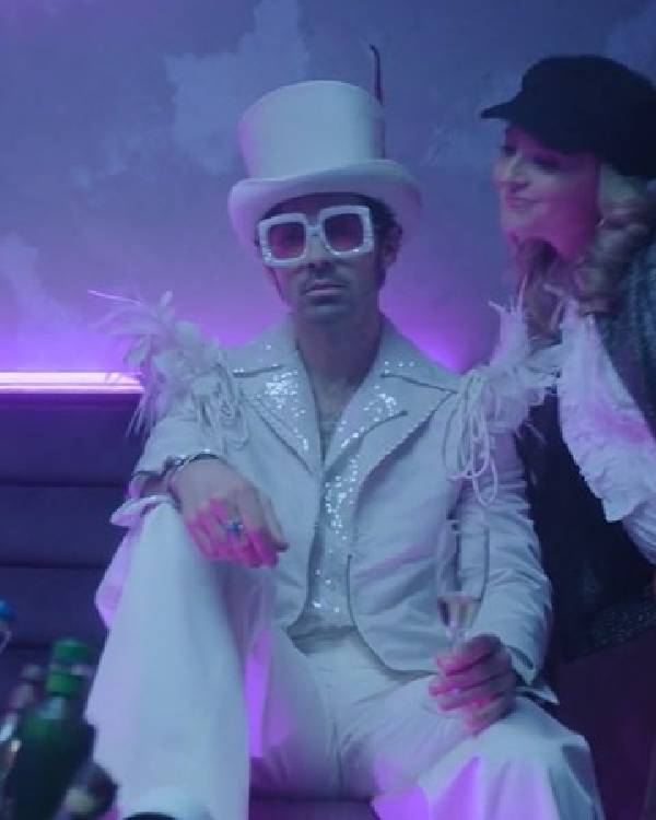 A Very Jonas Christmas Joe Jonas White Jacket