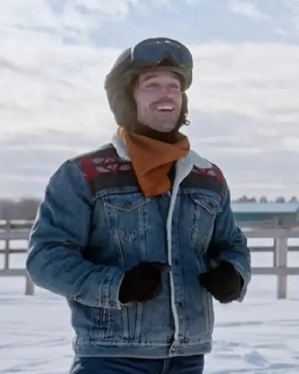 A Wild West Christmas Joey Scarpellino Horse Printed Denim Jacket WorthVee