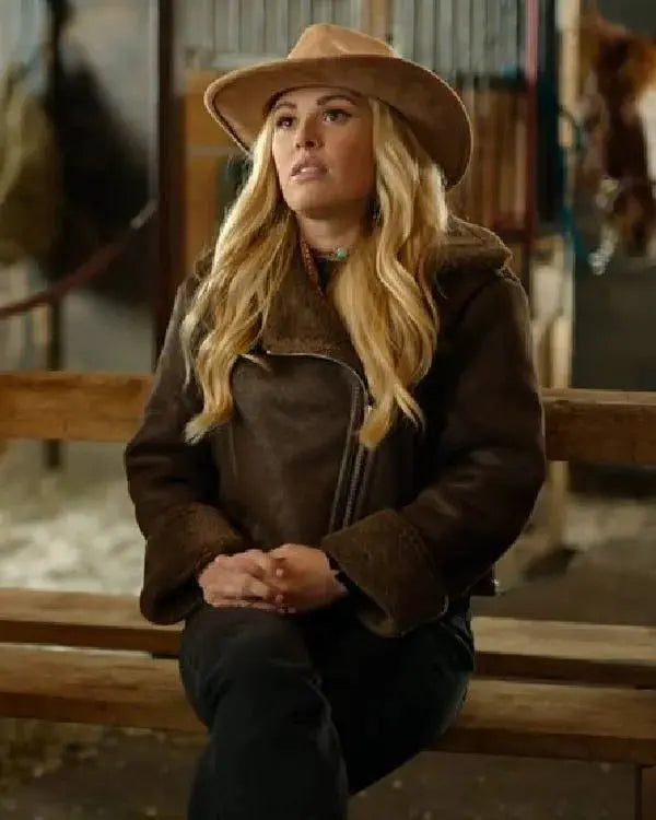 A Wild West Christmas Natalie Hall Brown Suede Jacket WorthVee