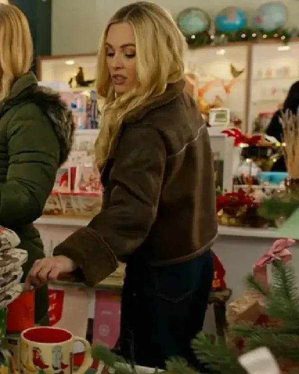 A Wild West Christmas Natalie Hall Brown Suede Jacket WorthVee