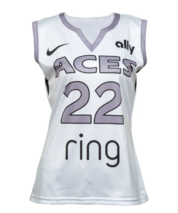 A’ja Wilson Las Vegas Aces White Jersey WorthVee