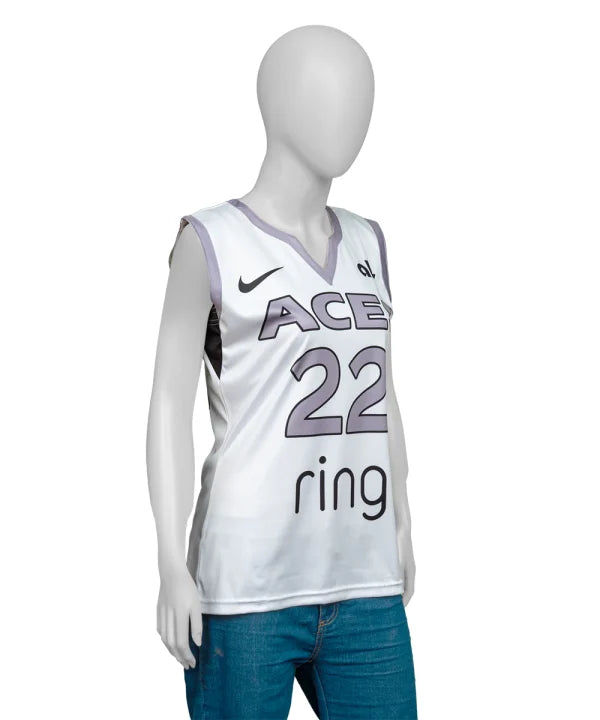 A’ja Wilson Las Vegas Aces White Jersey WorthVee