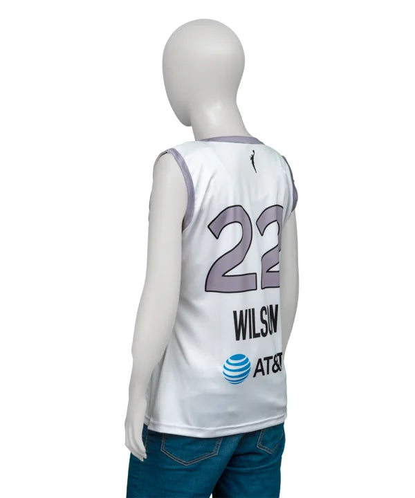 A’ja Wilson Las Vegas Aces White Jersey WorthVee