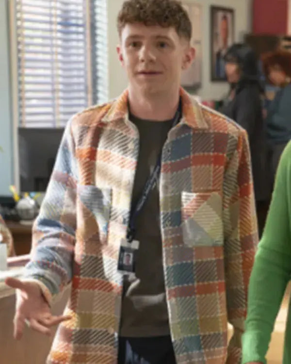 Abbott Elementary S05 Chris Perfetti Plaid Shirt Jacket WorthVee