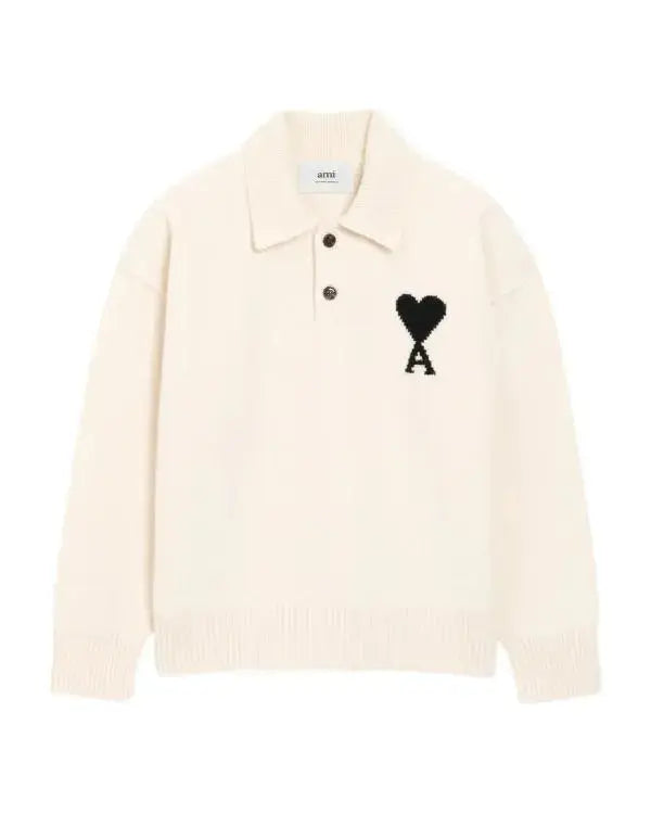Access Daily 2025 EJ White Heart Polo Sweater WorthVee