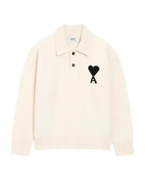 Access Daily 2025 EJ White Heart Polo Sweater WorthVee