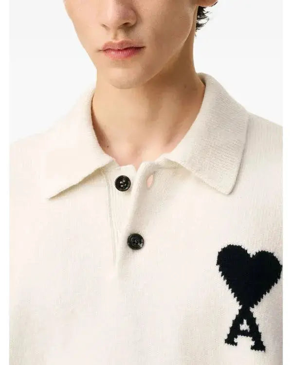 Access Daily 2025 EJ White Heart Polo Sweater WorthVee