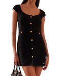Access Hollywood Selena Gomez Black Tweed Mini Dress WorthVee