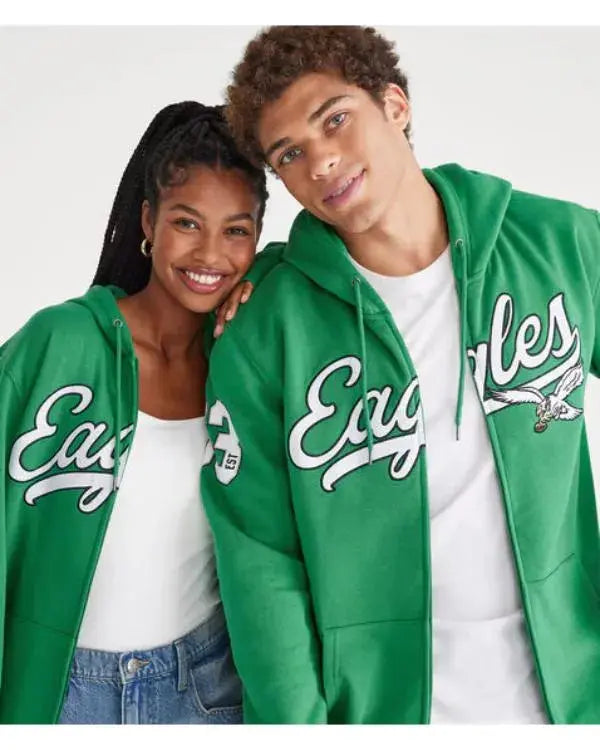Aeropostale Eagles Script Full-Zip Hoodie WorthVee