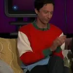 After Midnight Danny Pudi Colorblock Sweater