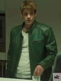 Alberto Olmo Bad Influence 2025 Green Leather Jacket Clanton Jacket