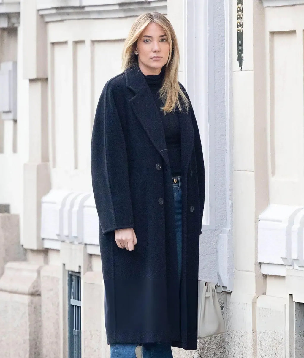 Alice Campello Milan 2026 Black Coat