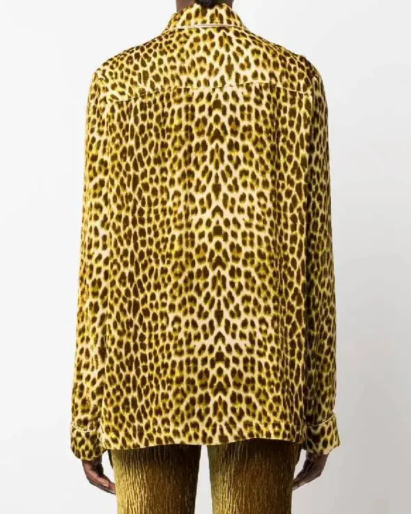 Alls Fair S01 Emerald Greene Animal Printed Blouse WorthVee