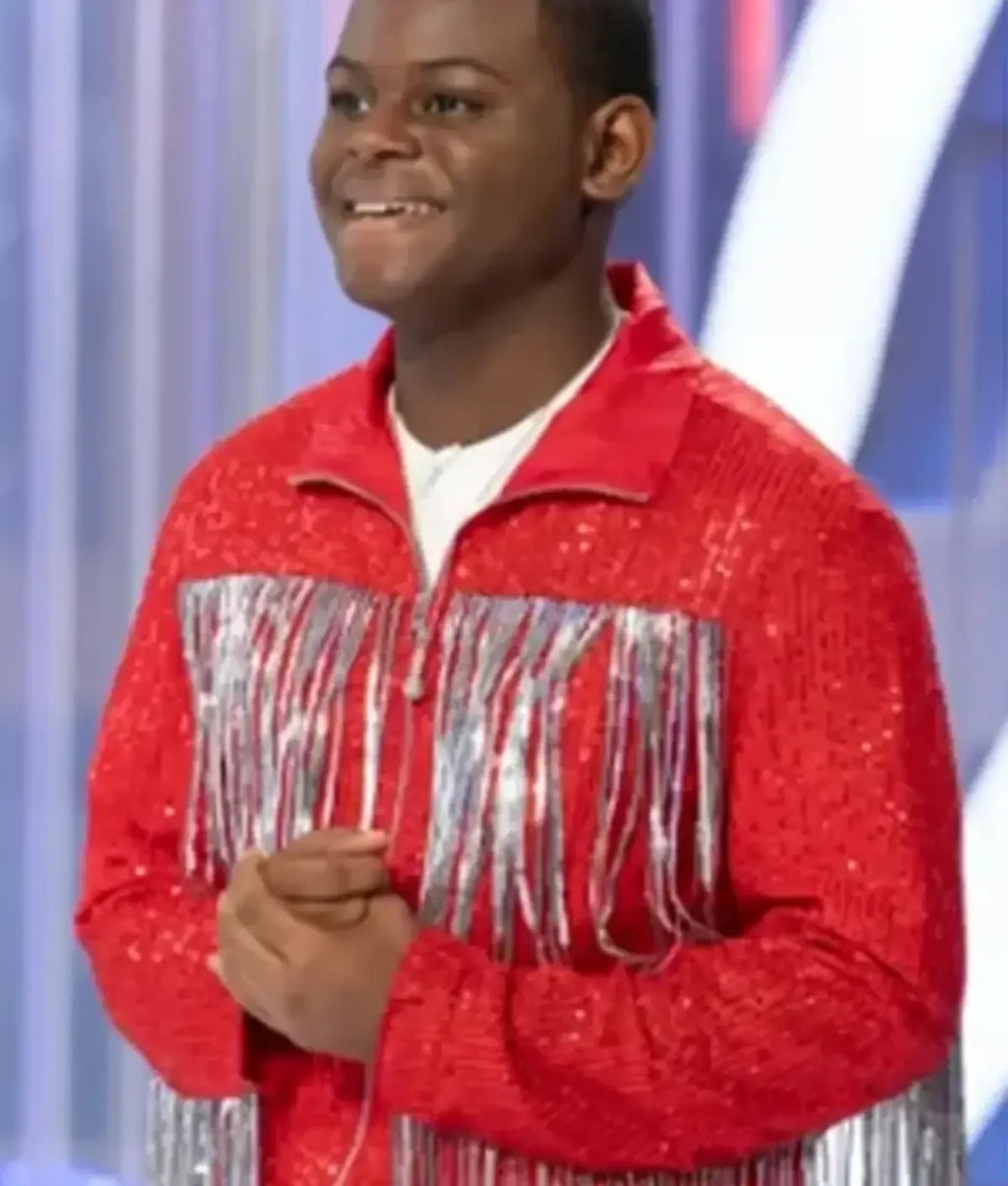 American Idol S24 Jorr Embellished Fringe Jacket