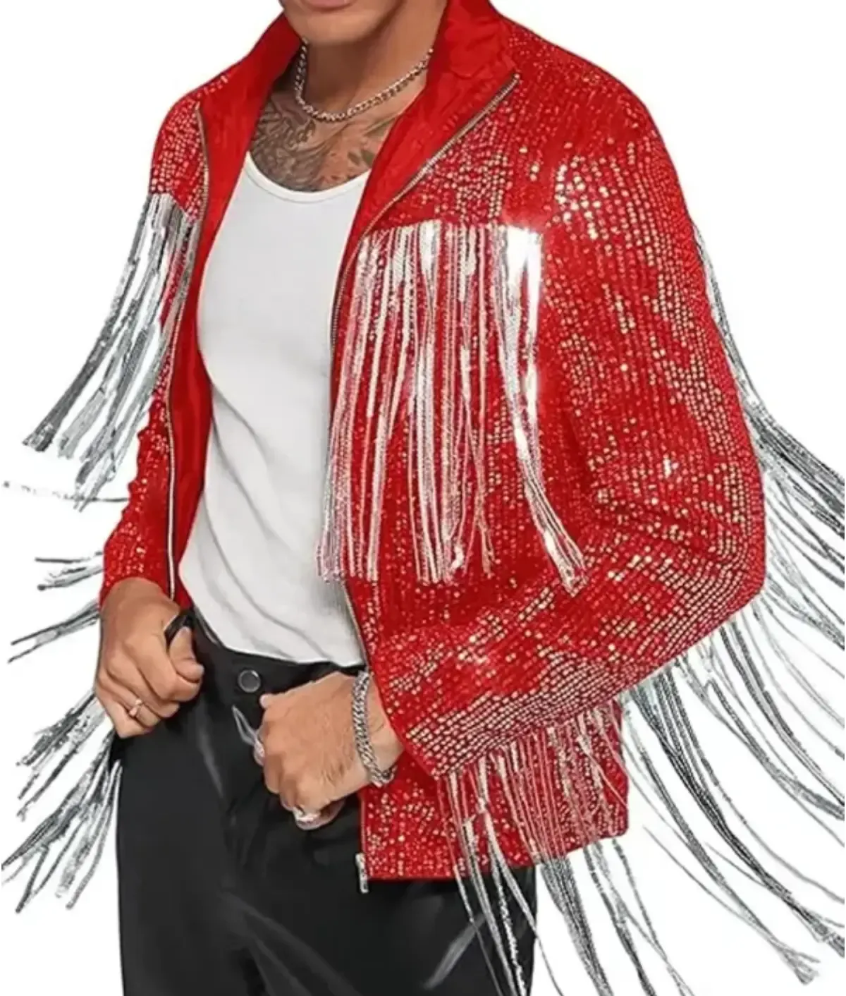 American Idol S24 Jorr Embellished Fringe Jacket