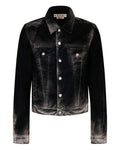 American Idol S24 Luke Bryan Black Washed Denim Jacket