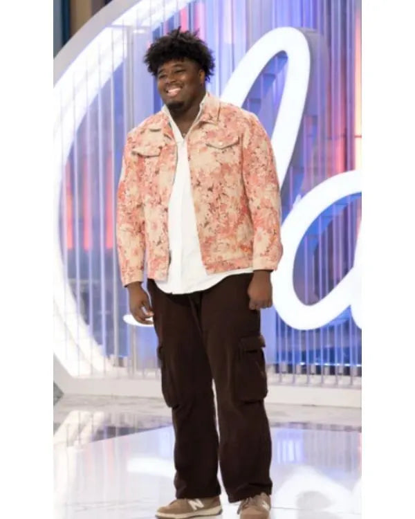 American Idol S24 Trew The Star Pink Tapestry Trucker Jacket