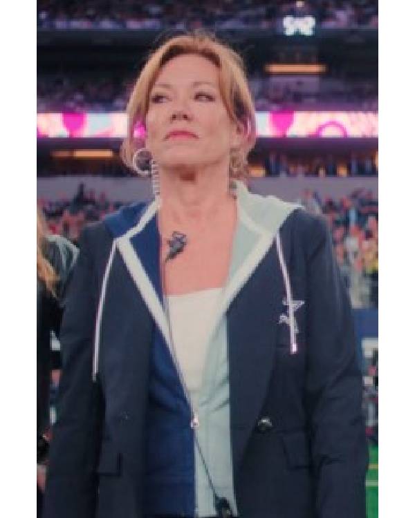 Americas Sweethearts Dallas Cowboys Cheerleaders Kelli Finglass Two Tone Hooded Blazer