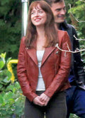Anastasia Steele Fifty Shades Of Grey Leather Jacket WorthVee