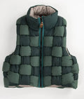 And Just Like That S02 Lucie McKenzie Green Checkered Puffer Vest