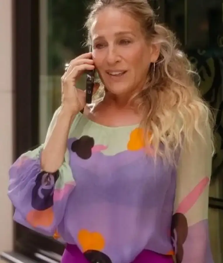 And Just Like That S03 Carrie Bradshaw Printed Shirt