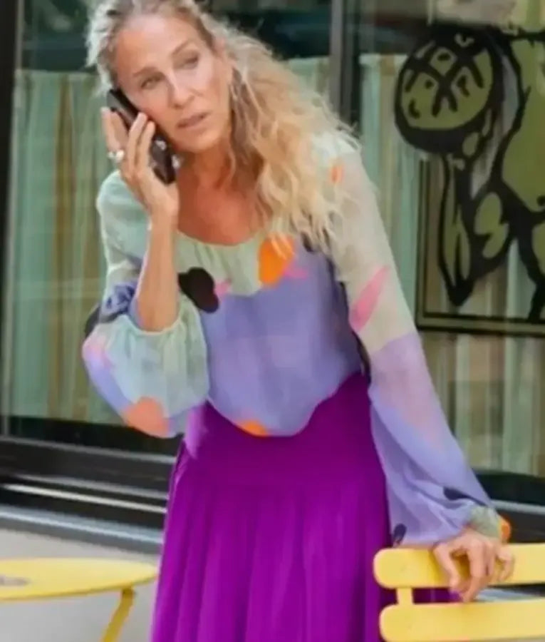 And Just Like That S03 Carrie Bradshaw Printed Shirt