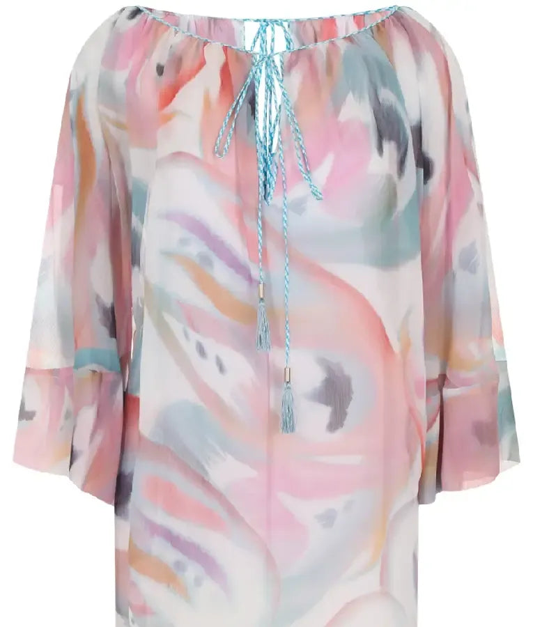 And Just Like That S03 Kathy Boat Neck Printed Shirt