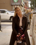 And Just Like That Sarah Jessica Brown Coat Clanton Jacket