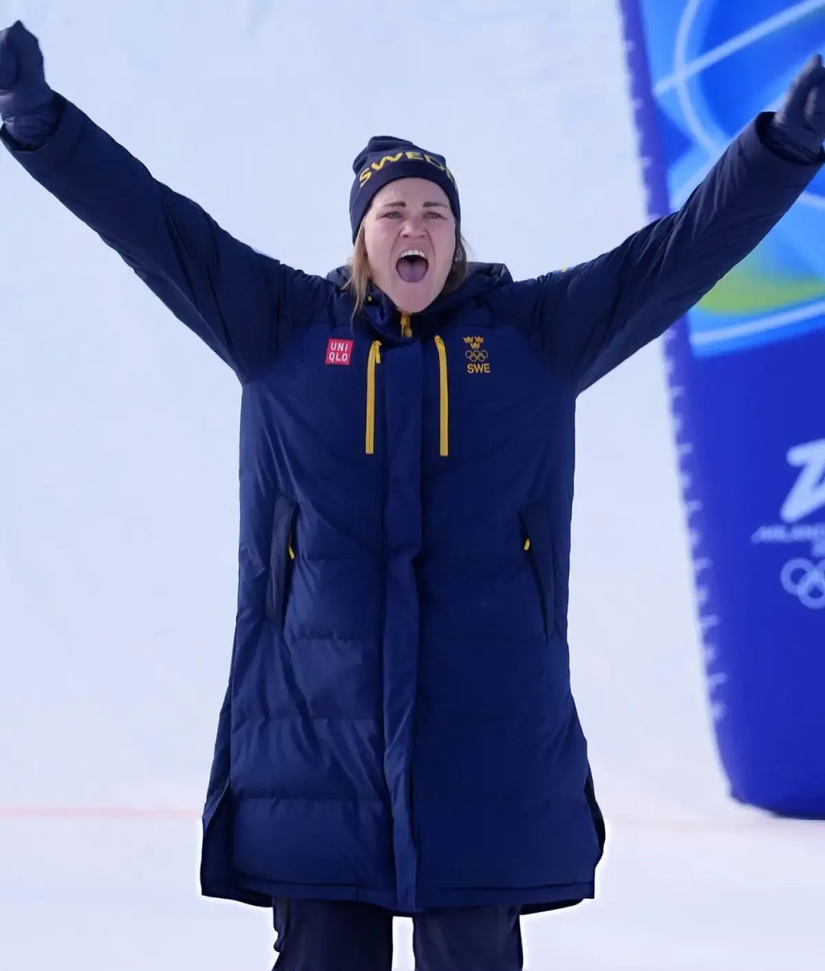 Anna Swenn Larsson 2026 Milano Cortina Winter Olympics Coat