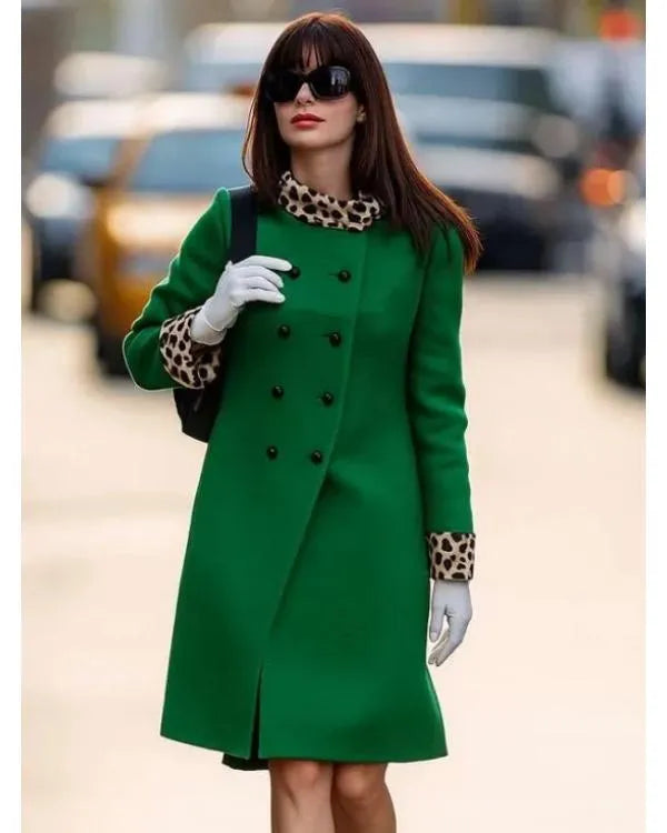 Anne Hathaway The Devil Wears Green Coat