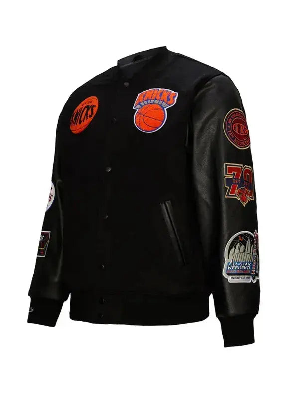 Anthony Donahue New York Knicks Black Varsity Jacket WorthVee