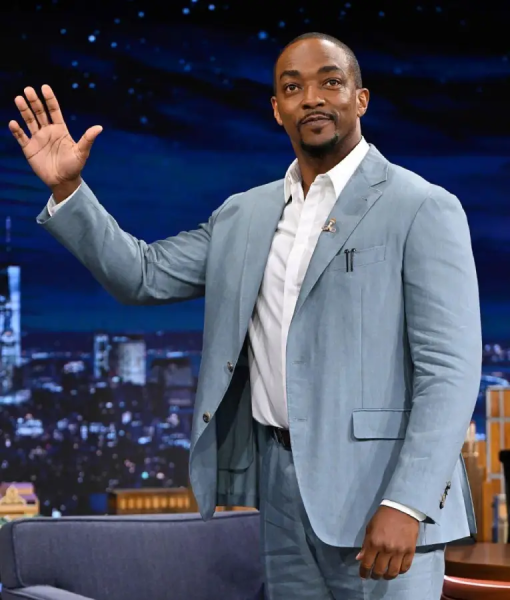 Anthony Mackie The Tonight Show Starring Jimmy Fallon S12 Blazer WorthVee